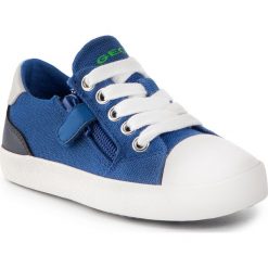 Trampki GEOX - J Gisli B. C J025CC 01054 C4227 M Royal/Navy. Niebieskie półbuty dziewczęce Geox, z gumy, na sznurówki. Za 179,00 zł.