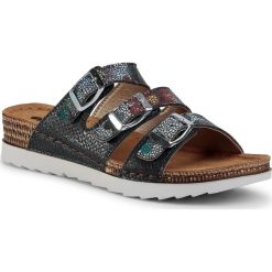 Klapki INBLU - OF586S01 Cobalt Blue. Niebieskie klapki damskie Inblu, bez wzorów, ze skóry ekologicznej, bez obcasa. Za 89,99 zł.