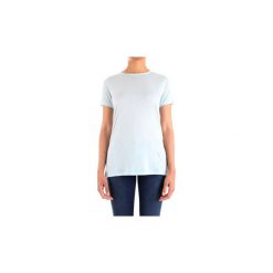T-shirty z krótkim rękawem Patrizia Pepe BJ0339/AS07. Niebieskie t-shirty damskie Patrizia Pepe, bez wzorów, bez kołnierzyka. Za 288,56 zł.