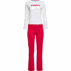 Tommy Hilfiger damska piżama UW0UW01929 SET LS S wielokolorowy. Piżamy damskie TOMMY HILFIGER, s, bez wzorów, bez rękawów. W wyprzedaży za 229,00 zł.