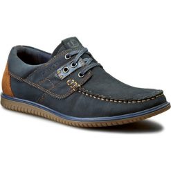 Półbuty LASOCKI FOR MEN - MB-RAMON-02 Granatowy. Niebieskie półbuty męskie Lasocki For Men, na co dzień, bez wzorów, ze skóry, bez zapięcia. W wyprzedaży za 89,98 zł.
