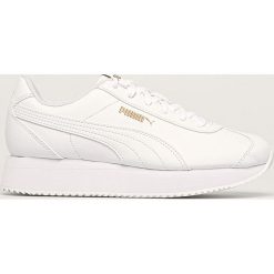 Puma - Buty Puma Turino Stacked. Białe buty sportowe damskie Puma, bez wzorów, z gumy, sportowe. Za 269,90 zł.