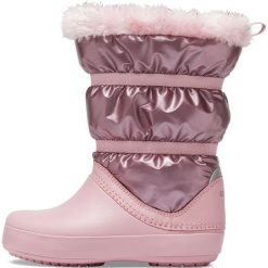 Crocs dziewczęce botki CB LodgePoint Metallic Boot 37,5 różowy. Różowe buty dziewczęce zimowe Crocs, bez zapięcia. Za 279,00 zł.