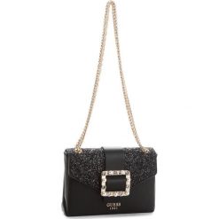 Torebka GUESS - HWVG69 97780 BLA. Czarne torebki klasyczne damskie Guess, z aplikacjami, ze skóry ekologicznej. Za 449,00 zł.