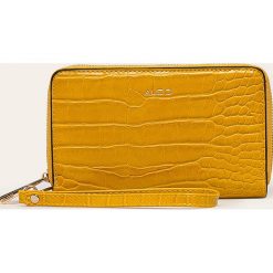 Aldo - Portfel. Żółte portfele damskie ALDO, bez wzorów, z poliesteru. Za 129,90 zł.