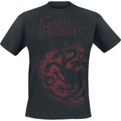 Gra o Tron House Targaryen - Spray T-Shirt czarny. Czarne koszulki męskie marki Gra o Tron, l, z nadrukiem, z okrągłym kołnierzem. Za 74,90 zł.