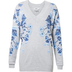 Desigual Louth Sweter Szary. Szare bluzy damskie Desigual, l, bez wzorów, z wiskozy, bez rękawów, bez kaptura. Za 464,95 zł.