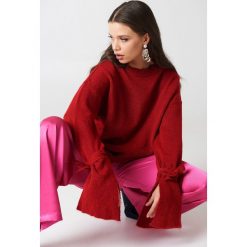 Swetry klasyczne damskie: Trendyol Sweter z asymetrycznym brzegiem – Red