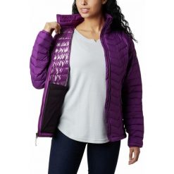 COLUMBIA Kurtka damska EU Powder Lite M fioletowa. Fioletowe kurtki sportowe damskie Columbia, m, bez wzorów, bez kaptura, outdoorowe, omni-heat (columbia). Za 444,00 zł.