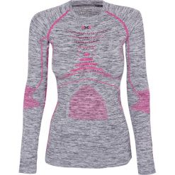 Koszulka X-BIONIC ACCEVO MELANGE. Niebieskie bluzki sportowe damskie X BIONIC, s, bez wzorów, ze skóry, z dekoltem na plecach, bez rękawów, bez kaptura. W wyprzedaży za 385,00 zł.
