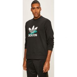 Adidas Originals - Bluza. Czarne bluzy męskie adidas Originals, s, z aplikacjami, z elastanu, z okrągłym kołnierzem, bez rękawów, bez kaptura. W wyprzedaży za 229,90 zł.