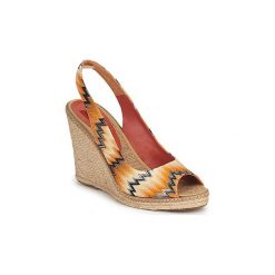 Sandały Missoni VM046. Sandały damskie Missoni, bez wzorów, bez obcasa, bez zapięcia. Za 579,60 zł.