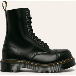 Dr Martens - Workery skórzane. Czarne workery damskie Dr. Martens, ze skóry, bez obcasa, na obcasie, na sznurówki. Za 989,90 zł.