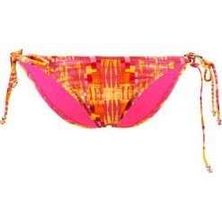 Stroje kąpielowe damskie: Figi bikini „Aran” w kolorze różowo-żółtym