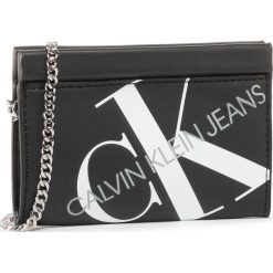 Torebka CALVIN KLEIN JEANS - Chain Cardcase K60K606873 BDS. Czarne torebki klasyczne damskie Calvin Klein Jeans, bez wzorów, z jeansu, klasyczne, bez dodatków. Za 199,00 zł.