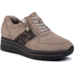 Sneakersy TAMARIS - 1-23749-33 Dune/Leo 438. Pomarańczowe półbuty damskie Tamaris, na co dzień, bez wzorów, ze skóry, bez obcasa, na płaskiej podeszwie, bez zapięcia. W wyprzedaży za 239,00 zł.