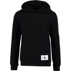 Kardigany męskie: Calvin Klein Jeans HOMEROS SLIM FIT POPOVER Bluza z kapturem black