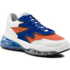Sneakersy BRONX - 66243-AP BX 1562 White/Orange/Cobalt 3026. Białe półbuty damskie Bronx, ze skóry. W wyprzedaży za 359,00 zł.