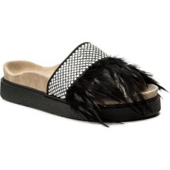 Klapki damskie: Klapki INUIKII – Studs Feathers 3077 Black