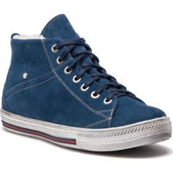Sneakersy SERGIO BARDI - Isiata FW127373618GR 807. Niebieskie półbuty damskie Sergio Bardi, na co dzień, bez wzorów, ze skóry, bez obcasa, na płaskiej podeszwie, bez zapięcia. W wyprzedaży za 129,00 zł.