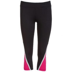 Legginsy: Legginsy w kolorze czarno-różowym