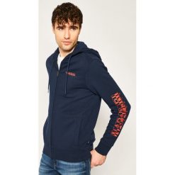 Bluza Napapijri Bolanos FZH NP0A4E21B. Niebieskie bluzy męskie Napapijri, m, bez wzorów, z bawełny, bez kołnierzyka, bez rękawów, bez kaptura. W wyprzedaży za 349,00 zł.