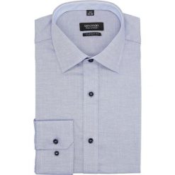 Koszula bexley 2679 długi rękaw custom fit granatowy. Niebieskie koszule męskie Recman, m, bez wzorów, bez kołnierzyka, z długim rękawem. Za 95,99 zł.