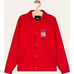 Vans - Kurtka dziecięca 129-173 cm. Czerwone kurtki chłopięce Vans, bez wzorów, z poliesteru, krótkie, bez kaptura. Za 259,90 zł.