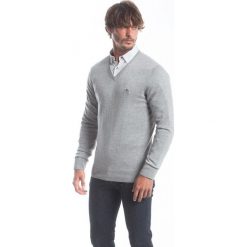 Polo Club C.H.A sweter męski XXL szary. Szare swetry męskie xxl, polo. W wyprzedaży za 259,00 zł.