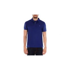 Koszulki polo z krótkim rękawem Harmont Blaine POLO DOPPIA FRONTURA. Niebieskie koszulki męskie Harmont Blaine, xl, bez wzorów, polo, z krótkim rękawem, krótkie. Za 456,03 zł.