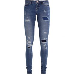 Jeansy damskie: Noisy May Tall NMEVE Jeans Skinny Fit medium blue denim