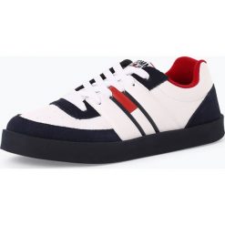 Tommy Jeans - Tenisówki męskie z dodatkiem skóry, czarny. Czarne trampki męskie marki Tommy Jeans, bez wzorów, z jeansu, bez zapięcia. Za 449,95 zł.