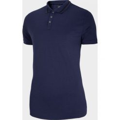 Koszulka polo męska TSM618 - ciemny granat melanż - Outhorn. Koszulki męskie Outhorn, m, bez wzorów, polo, z krótkim rękawem, krótkie. W wyprzedaży za 39,99 zł.