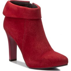 Botki OLEKSY - 471 689. Czerwone botki damskie skórzane Oleksy. W wyprzedaży za 269,00 zł.