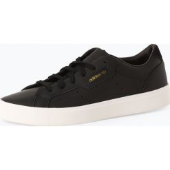Adidas Originals - Damskie tenisówki ze skóry – Sleek W, czarny. Czarne trampki i tenisówki damskie adidas Originals, bez wzorów, ze skóry, bez zapięcia. Za 279,95 zł.