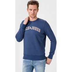 Jack & Jones Alex Bluza Niebieski. Niebieskie bluzy męskie Jack & Jones, xxl, z nadrukiem, z bawełny, bez kołnierzyka, bez rękawów, bez kaptura. Za 152,95 zł.