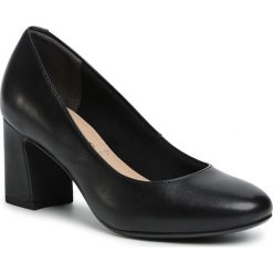 Półbuty TAMARIS - 1-22402-25 Black Leather 003. Czarne półbuty damskie Tamaris, bez wzorów, ze skóry ekologicznej, bez obcasa, na obcasie, bez zapięcia. Za 259,00 zł.