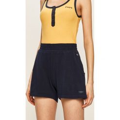 Tommy Jeans - Szorty. Niebieskie szorty damskie Tommy Jeans, s, bez wzorów, z bawełny, casualowe. W wyprzedaży za 239,90 zł.