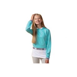 Bluza nierozpinana dziewczęca. Białe bluzy dziewczęce rozpinane TXM, z bawełny, z krótkim rękawem, krótkie. Za 24,99 zł.