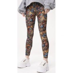 Beżowo-Niebieskie Legginsy Total Look. Brązowe legginsy damskie Born2be, s, bez wzorów, z dzianiny, klasyczne. Za 14,99 zł.