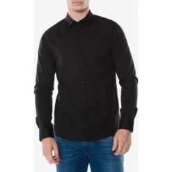 Calvin Klein Koszula Czarny. Czarne koszule męskie Calvin Klein, xl, bez wzorów, z elastanu, bez kołnierzyka, z długim rękawem. Za 352,95 zł.