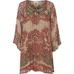 Cream Tunika na podszewce Sannie beżowy we wzory female beżowy/ze wzorem 40. Brązowe tuniki damskie Cream, z aplikacjami, z tkaniny, eleganckie, bez kołnierzyka, bez rękawów. Za 529,00 zł.