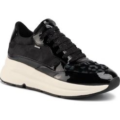 Sneakersy GEOX - D Backsie B Abx B D94FPB 0FUHH C9999 Black. Czarne półbuty damskie Geox, ze skóry ekologicznej. W wyprzedaży za 399,00 zł.