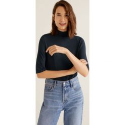 Mango - Top. Niebieskie topy damskie marki Mango, s, z elastanu. Za 79,90 zł.
