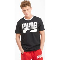 Puma Rebel Bold Koszulka Czarny. Czarne podkoszulki męskie Puma, m, z nadrukiem, z bawełny, krótkie. Za 111,95 zł.