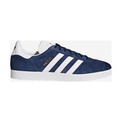 Adidas Originals Gazelle Tenisówki Niebieski. Niebieskie trampki męskie adidas Originals, bez wzorów, ze skóry, bez zapięcia. Za 464,95 zł.