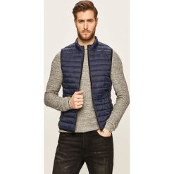 Trussardi Jeans - Bezrękawnik. Niebieskie płaszcze męskie Trussardi Jeans, s, bez wzorów, z poliesteru, bez kaptura. Za 729,90 zł.