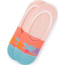 Skarpety Stopki Damskie FREAK FEET - MKLE-PIN Kolorowy Pomarańczowy. Pomarańczowe skarpetki damskie Freak Feet, bez wzorów, z elastanu. Za 15,00 zł.
