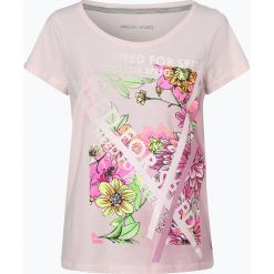 Marc Cain Sports - T-shirt damski, różowy. Różowe t-shirty damskie marki Marc Cain Sports, w paski, eleganckie. Za 439,95 zł.