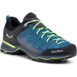 Trekkingi SALEWA - Ms Mtn Trainer Lite 61363-8744 Malta/Fluo Green. Niebieskie trapery męskie Salewa, z tworzywa sztucznego, bez zapięcia. W wyprzedaży za 519,00 zł.